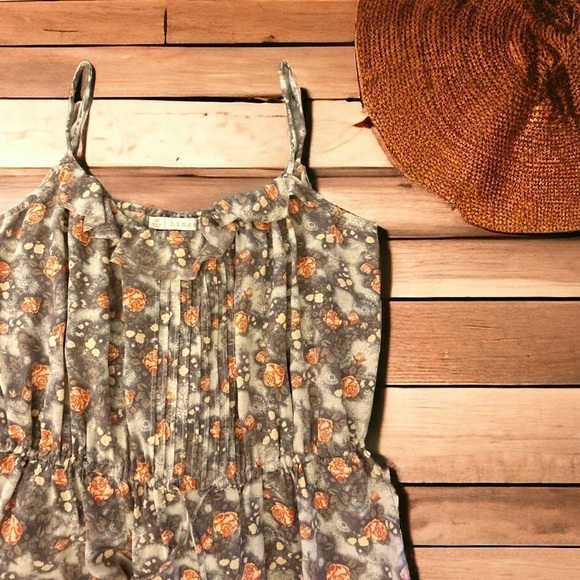 Hinge Floral 100% Silk  Dress | SIZE XS - Picture 4 of 7